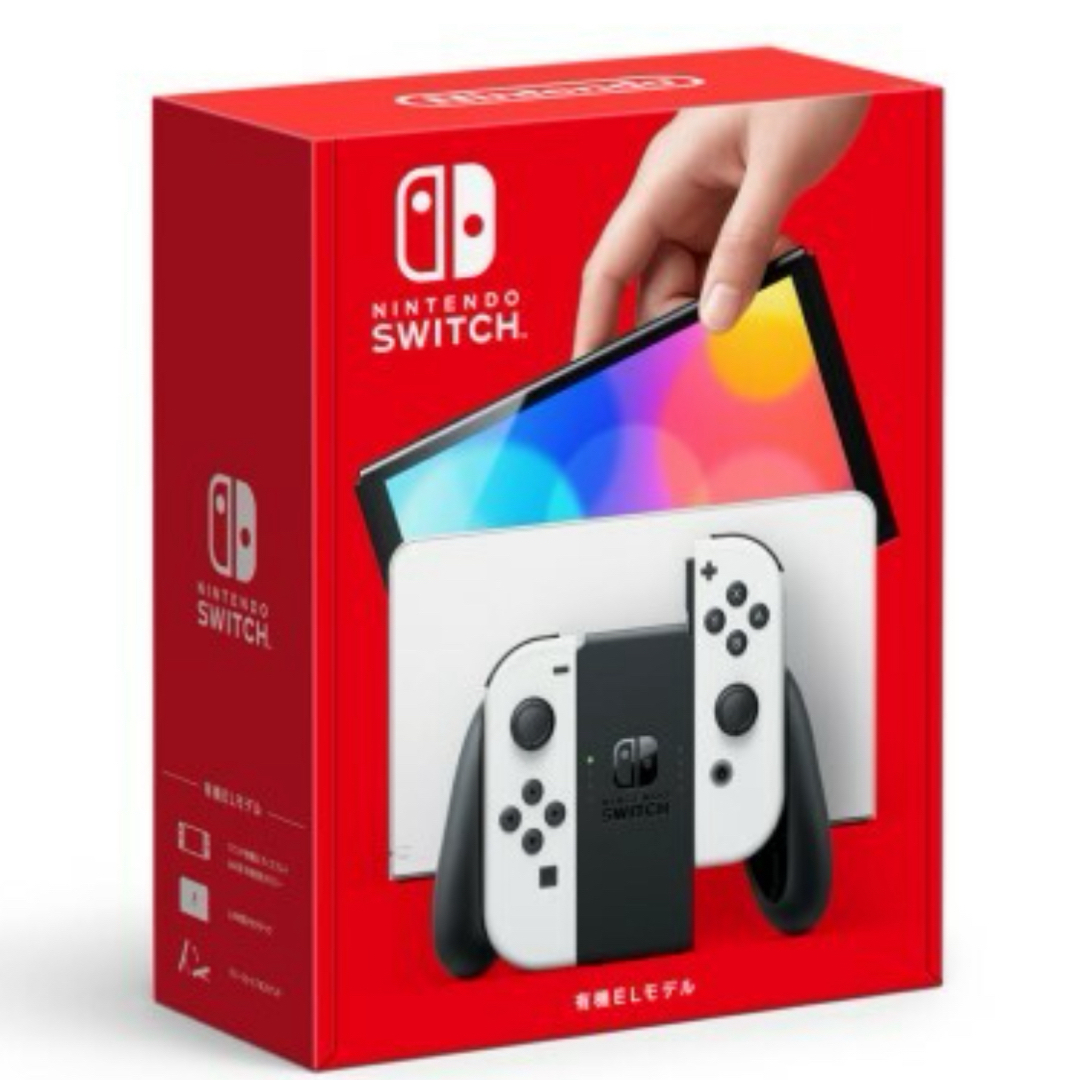 新品無開封】Nintendo Switch (有機ELモデル) ホワイト本体 新品無開封】Nintendo Switch (有機ELモデル) ホワイト本体