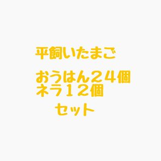 平飼いたまご　ネラ１２個 岡崎おうはん２４個　セット(その他)