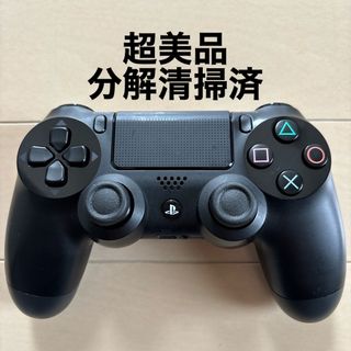 プレイステーション4(PlayStation4)の超美品 SONY PS4 純正 コントローラー DUALSHOCK4 ブラック(家庭用ゲーム機本体)