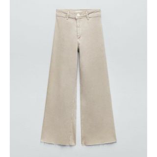 ザラ(ZARA)の【美品】ZARA ハイウエストパンツ(デニム/ジーンズ)