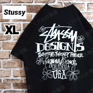 STUSSY - 《ステューシー》正規・新品タグ　LBバックデザイン　黒　XL　Tシャツ