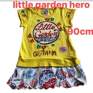 little garden hero ベビーワンピース　イエロー　90cm