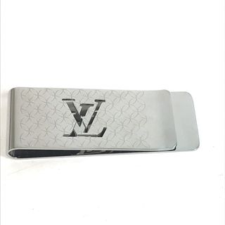 ルイヴィトン(LOUIS VUITTON)のルイヴィトン LOUIS VUITTON ビルクリップ・シャンゼリゼ M65041 札ばさみ 財布 マネークリップ メタル シルバー 美品(マネークリップ)