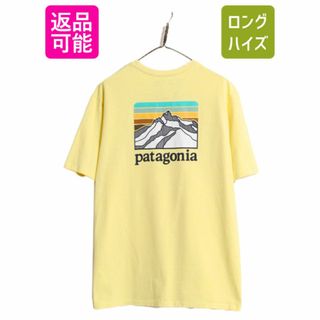 22年製 パタゴニア ポケット付き 両面 プリント 半袖 Tシャツ メンズ M / Patagonia ポケT アウトドア アート グラフィック バックプリント