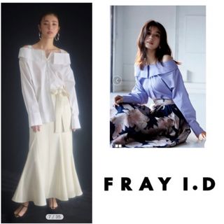 フレイアイディー(FRAY I.D)の【新品】FRAY I.D✴︎ シャツデザインオフショルブラウス(シャツ/ブラウス(長袖/七分))