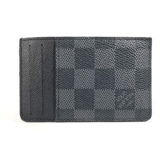 ルイヴィトン(LOUIS VUITTON)のルイヴィトン LOUIS VUITTON ネオ・ポルト カルト N62666 ダミエグラフィット 名刺入れ パスケース カードケース ダミエグラフィットキャンバス ブラック 美品(名刺入れ/定期入れ)