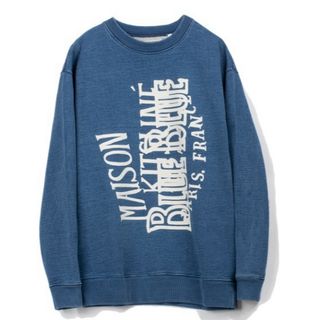 MAISON KITSUNE' - ★美品★メゾンキツネ ハリウッドランチマーケット ブルーブルー コラボスウェット