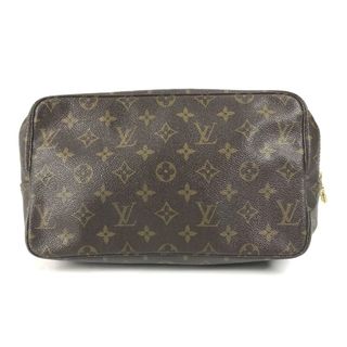 ルイヴィトン(LOUIS VUITTON)のルイヴィトン LOUIS VUITTON トゥルーストワレット28  M47522 モノグラム メイクポーチ 化粧ポーチ ポーチ モノグラムキャンバス ブラウン(ポーチ)