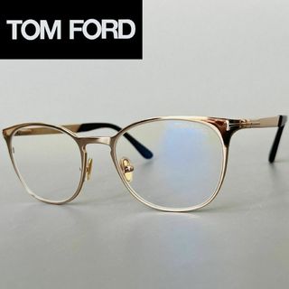 トムフォードアイウェア(TOM FORD EYEWEAR)のメガネ トムフォード レディース メンズ ゴールド 金 ブルーライトカット(サングラス/メガネ)