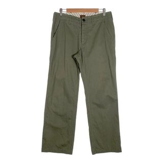 LOST CONTROL ロストコントロール 13SS BB HB WORK TROUSER ヘリンボーン トラウザーパンツ オリーブ Size 2(その他)