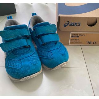 asics - アシックス　キッズ　靴　スニーカー　シューズ　16cm ブルー