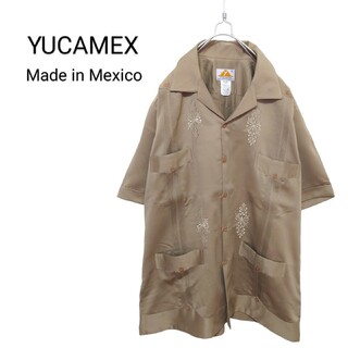 ヴィンテージ(VINTAGE)の【YUCAMEX】 Mexico製 開襟キューバシャツ A-1970(シャツ)
