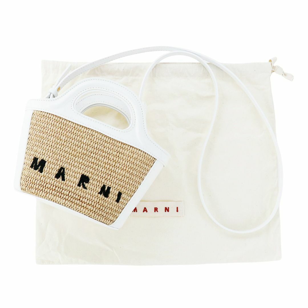 MARNI - マルニ バッグ トロピカリア マイクロバッグ ホワイト ショルダー 斜め掛け