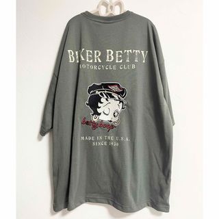 ベティブープ(Betty Boop)の新品未使用 BettyBoop ベティ・ブープ  大きいサイズ  バイカーベティ(Tシャツ/カットソー(半袖/袖なし))