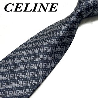 celine - 【美品】 セリーヌ ネクタイ 総柄 スペル シルク ハイブランド 高級