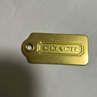 COACH - coach  バッグチャーム タグ　ゴールド　