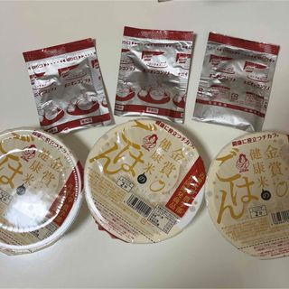 金賞　健康米　パックご飯　オニオンコンソメスープ6点　レトルト食品(レトルト食品)