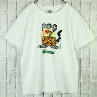 【こなれコーデ】古着 クリバンキャット 半袖Tシャツ ユニークデザイン アメカジ(Tシャツ/カットソー(半袖/袖なし))