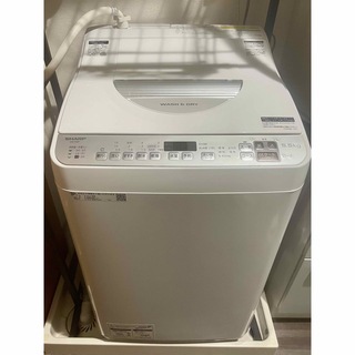 シャープ(SHARP)のSHARP タテ型洗濯乾燥機 シルバー ES-TX5F-S(洗濯機)