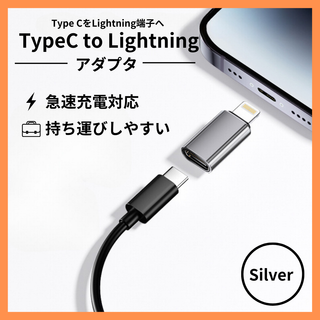 Type-C to Apple コネクター シルバー　変換アダプタ(その他)