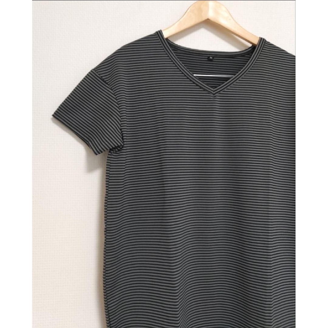 ボーダー Tシャツ　チュニック　トップス　ロンT　レディース レディースのトップス(カットソー(半袖/袖なし))の商品写真