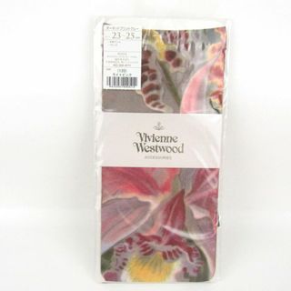 ヴィヴィアンウエストウッド オーキッドプリントクルー ソックス 未使用 23-25cm 靴下 レディース Vivienne Westwood