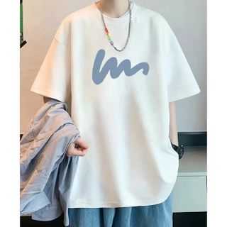 新品　LLサイズ　メンズ　Tシャツ　ホワイト　白　半袖　クルーネック　カットソー(Tシャツ/カットソー(半袖/袖なし))