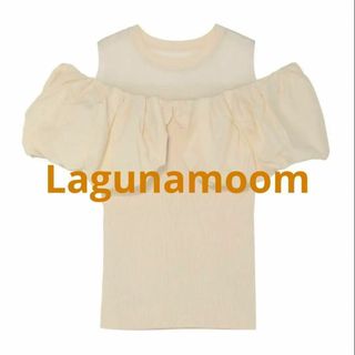 ラグナムーン(LagunaMoon)の【LAGUNAMOOM】ニットトップス(Tシャツ(半袖/袖なし))