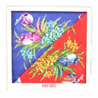 KENZO - ケンゾー ハンカチ 2点セット 未使用 花柄 ギフト ブランド まとめて 小物 レディース KENZO