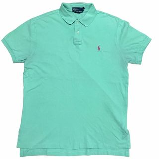 ポロラルフローレン(POLO RALPH LAUREN)のポロラルフローレン 半袖ポロシャツ 無地 ポニー刺繍 夏物古着 h65①(ポロシャツ)