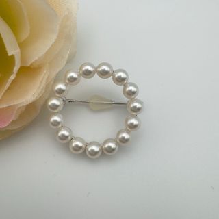 MIKIMOTO - 【極美品】 ミキモト パール ブローチ コサージュ サークル SV アコヤ