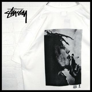 ステューシー(STUSSY)の【STUSSY】ボブ・マーリー コラボ　Tシャツ　XL　白　(新品未使用タグ付)(Tシャツ/カットソー(半袖/袖なし))