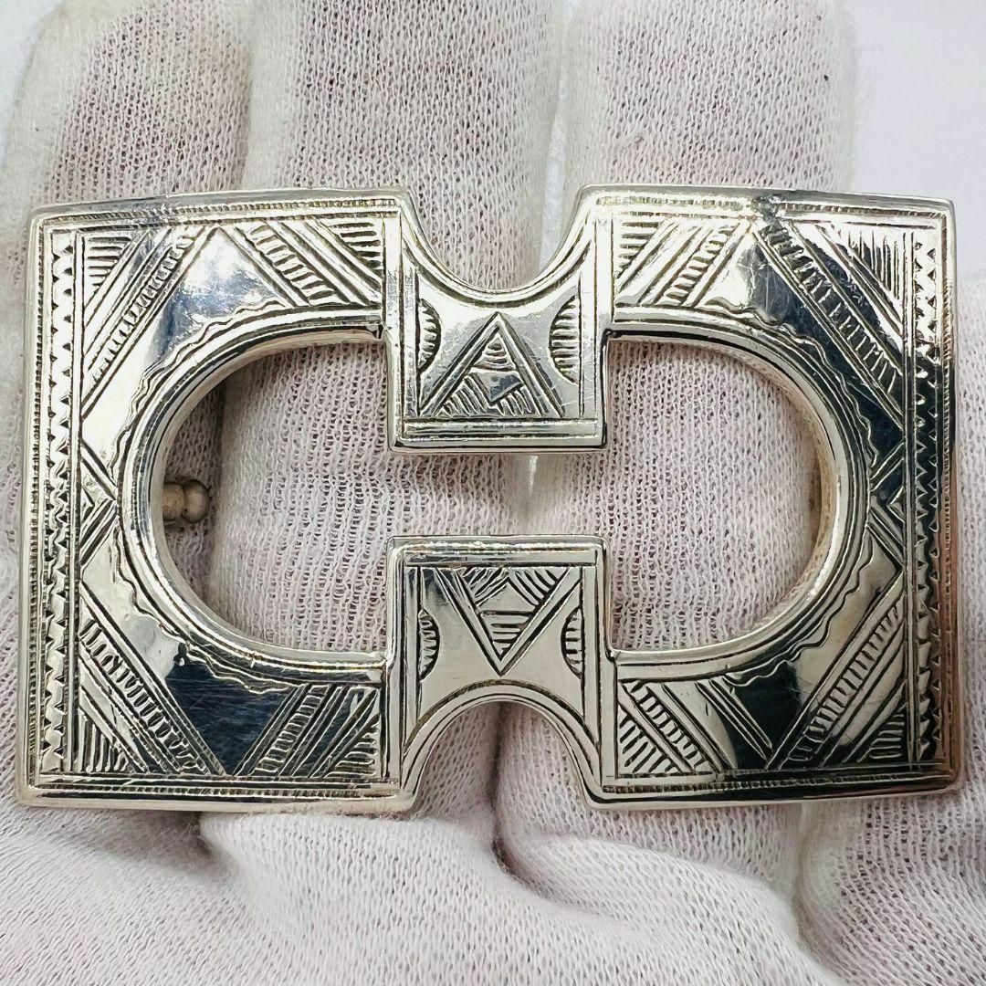 エルメス トゥアレグ バックル ベルト バックル シルバー 925 エルメス トゥアレグ バックル ベルト バックル シルバー 925