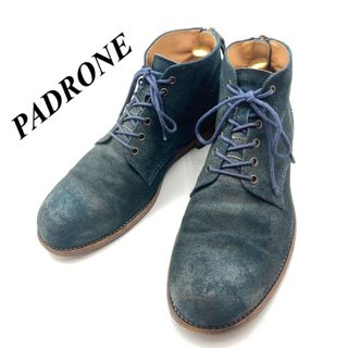 パドローネ(PADRONE)のAndA別注　PADRONEパドローネ　ヌバックレザーブバックジップブーツ(ブーツ)