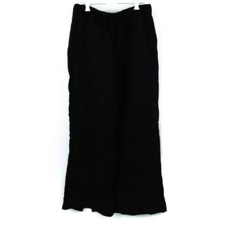 ザラ(ZARA)のザラ パンツ ボトムス ワイド レディース Lサイズ ブラック ZARA(その他)