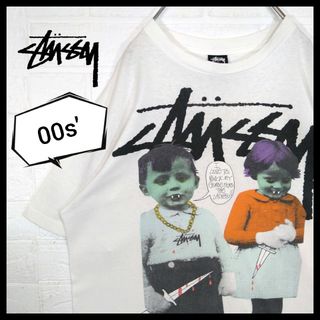 ステューシー(STUSSY)の【STUSSY】00s' vintage ホラーキッズフォト　Tシャツ(Tシャツ/カットソー(半袖/袖なし))