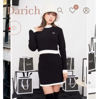 Darich - 【新品未開封品】バイカラーケーブルニットセットアップ