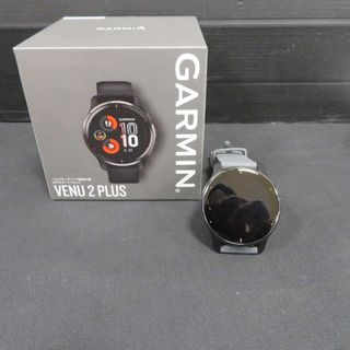 ガーミン(GARMIN)の【中古】 GARMIN ガーミン ヘルスモニタリング 機能内蔵 GPSスマートウォッチ VENU2 PLUS べニュー2 プラス ブラック （T10）(キャラクターグッズ)