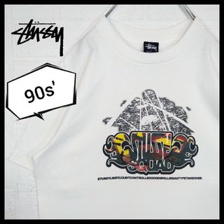 ステューシー(STUSSY)の【STUSSY】90s' 紺タグ USA製 グラデーショングラフィティ　Tシャツ(Tシャツ/カットソー(半袖/袖なし))