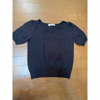 ミッシュマッシュ(MISCH MASCH)のミッシュマッシュ 黒レーストップス(Tシャツ(半袖/袖なし))