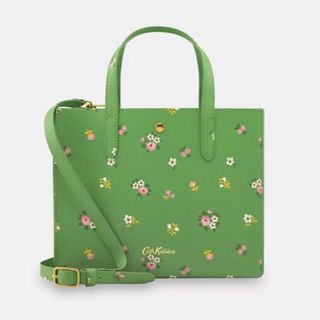 Cath Kidston - グリーン 花柄 ショルダーバッグ キャスキッドソン クロスボディー バスフラワー