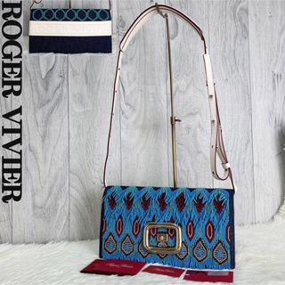 ROGER VIVIER - 希少♡タグ♡説明書♡ロジェヴィヴィエ ビーズ デニム バックル ショルダーバッグ