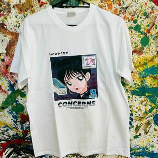 エモい 少女 アバンギャルド Tシャツ 半袖 メンズ 新品 個性的 白(Tシャツ/カットソー(半袖/袖なし))