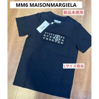 MM6 - 新品タグ付 MM6 MAISONMARGIELA ロゴTシャツ  Lサイズ　