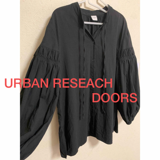 URBAN RESEARCH DOORS - URBAN RESEARCH DOORS ギャザースリーブスキッパーブラウス