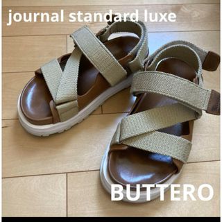 JOURNAL STANDARD - ジャーナルスタンダードラックス☆BUTTERO ベルクロサンダル 37 1/2