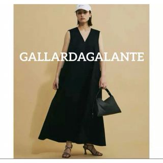 GALLARDA GALANTE - ノースリーブテントワンピース　ガリャルダガランテ　ノースリーブ　ロング　Ｖネック