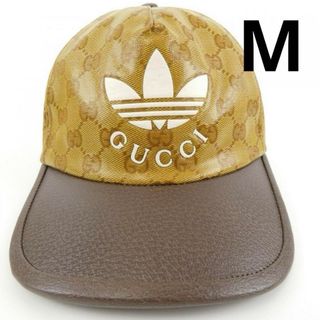 グッチ(Gucci)の【新品未使用】グッチGUCCIadidasコラボキャップ　Mサイズ(キャップ)