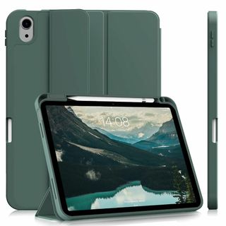 色:パイングリーンKenKe iPad 第10世代 ケース 2022モデル (タブレット)