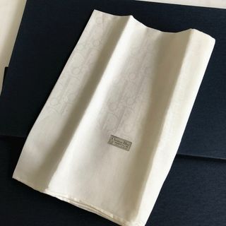 Christian Dior - 新品クリスチャンディオール稀少レア柄●トロッター柄織りハンカチミニスカーフ●白②